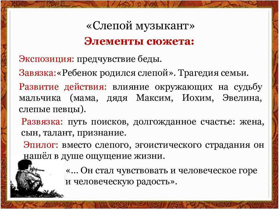 «слепой музыкант» краткое содержание повести владимира короленко по главам – читать пересказ онлайн