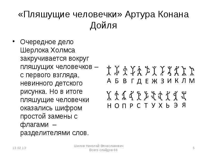 Краткое содержание «пляшущие человечки»