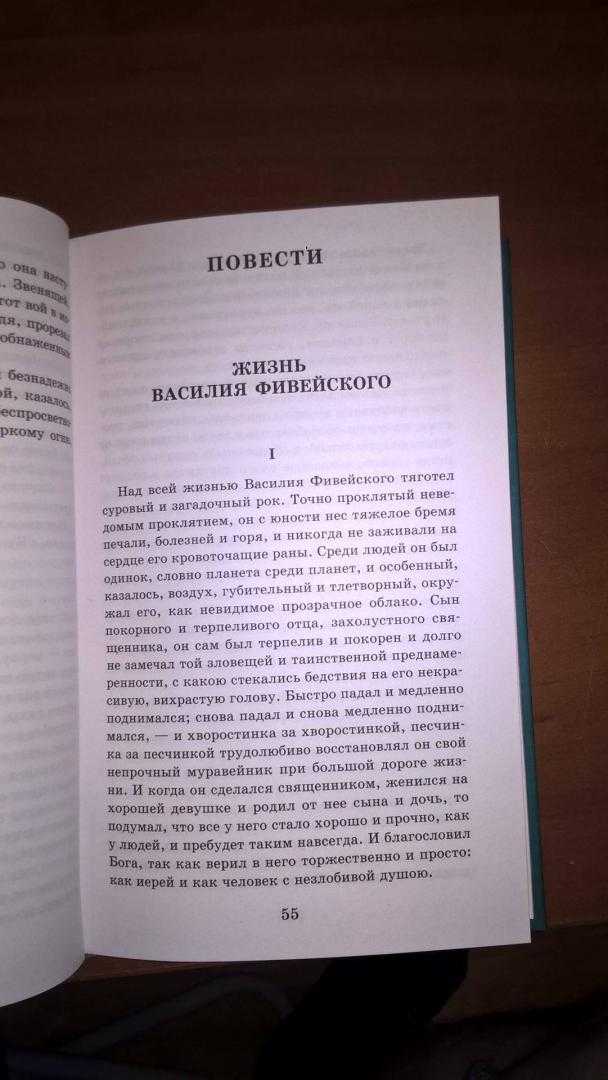 Анализ повести жизнь василия фивейского андреева