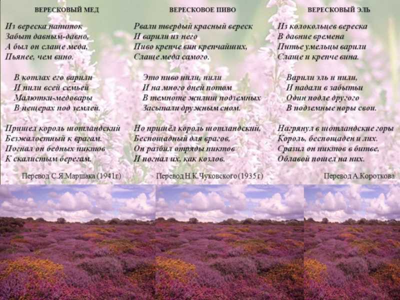 Из вереска напиток забыт давным давно текст.