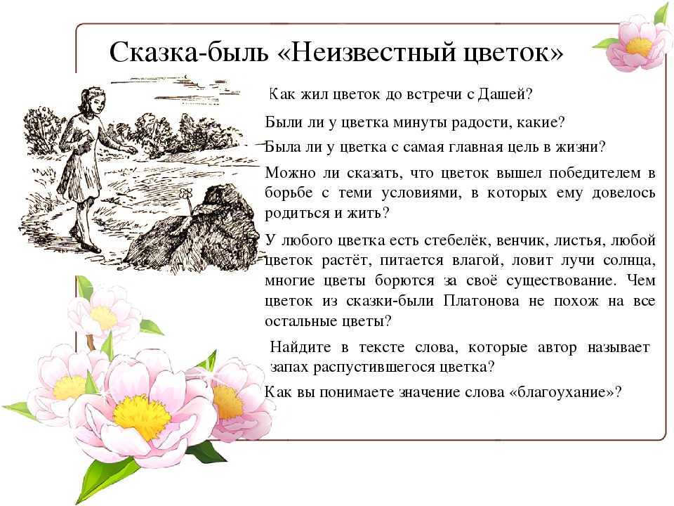 «неизвестный цветок» платонова: сюжет и история создания