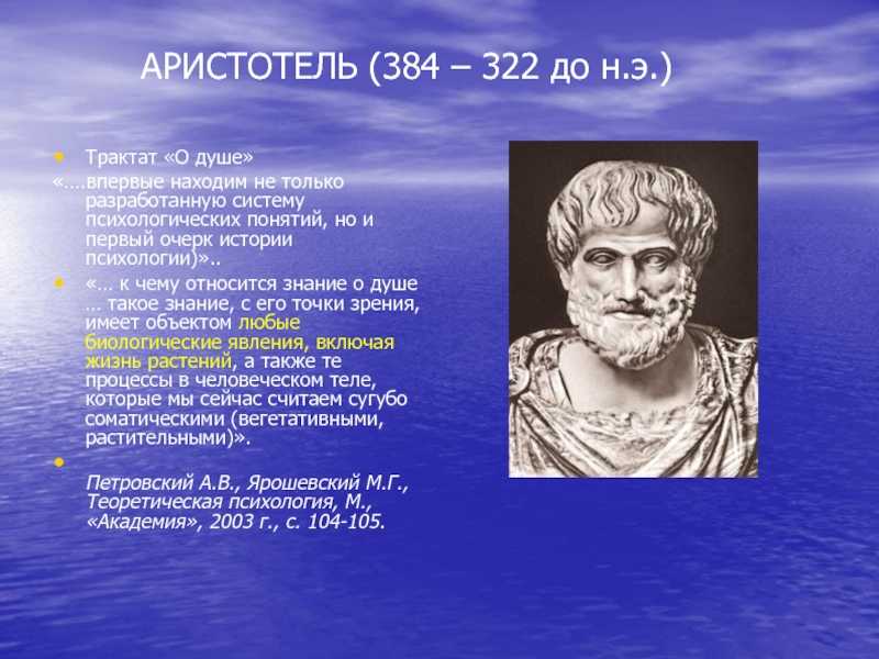Размышления о философии аристотеля