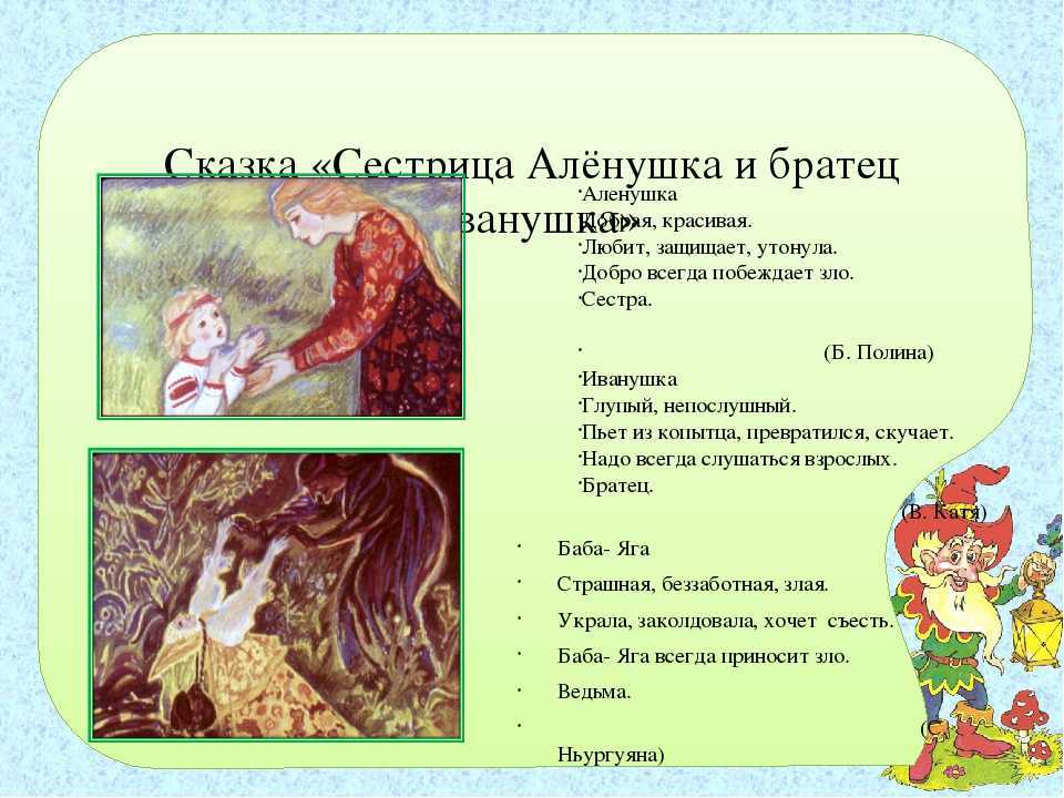 Русская народная сказка «сестрица аленушка и братец иванушка»