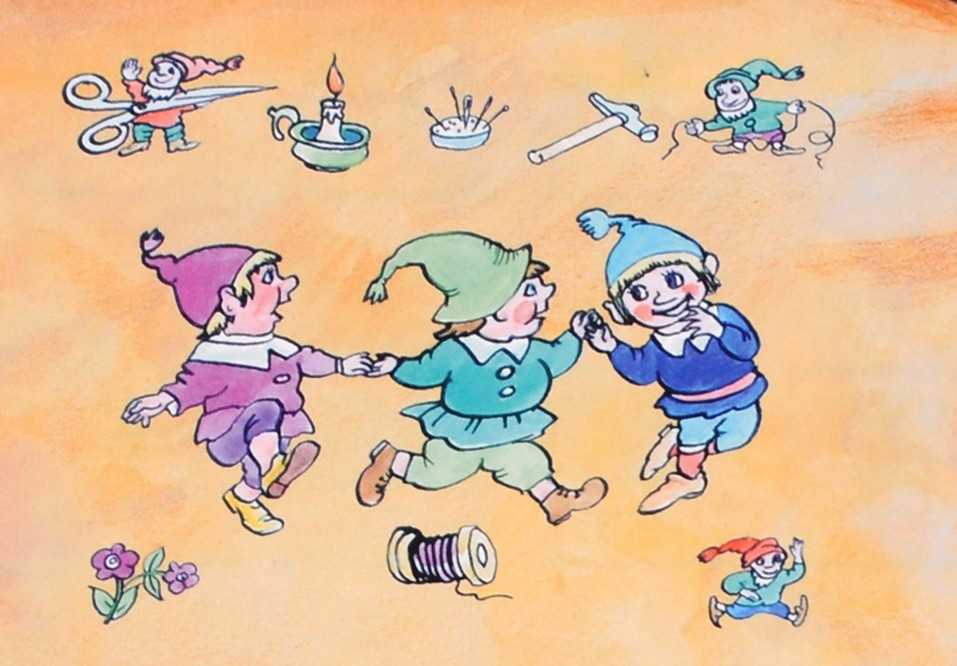 Маленькие человечки - читать сказку гримм онлайн