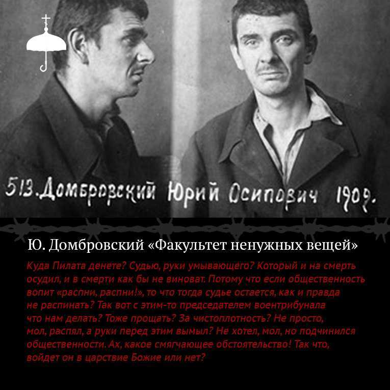 Книга факультет ненужных вещей читать онлайн юрий домбровский