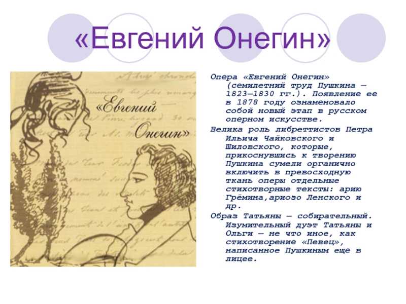 Глава x. «евгений онегин». петр ильич чайковский