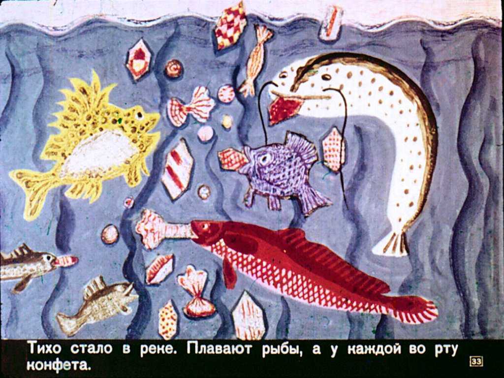 Почему рыбы молчат — сказка бориса заходера