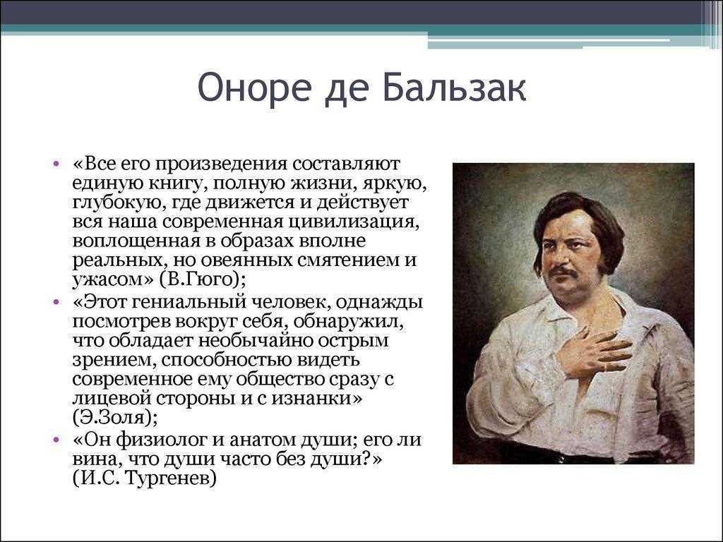 Оноре де бальзак