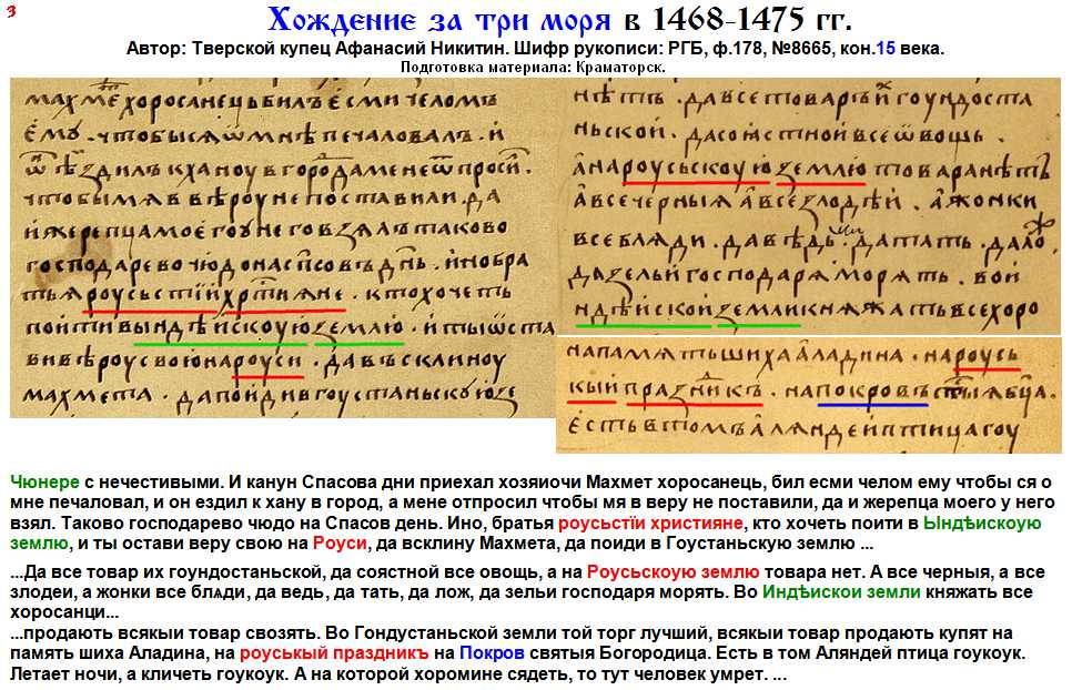 Афанасий никитин и хождение за три моря