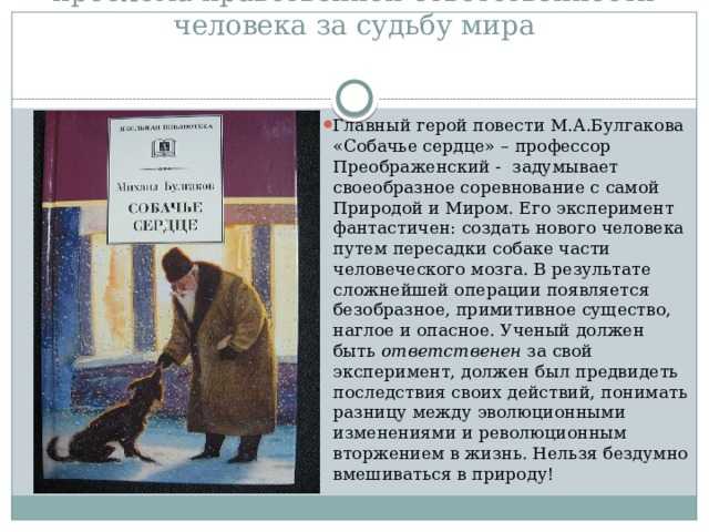 «собачье сердце» очень краткое и подробное содержание по главам