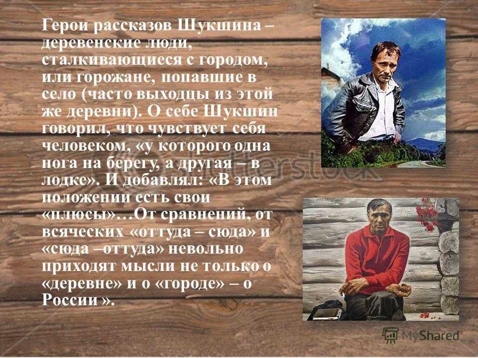 Краткое содержание шукшин мастер для читательского дневника