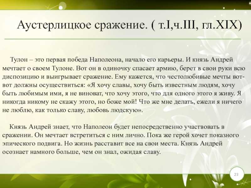 Аустерлицкое сражение в романе «война и мир» сочинение для 10 класса