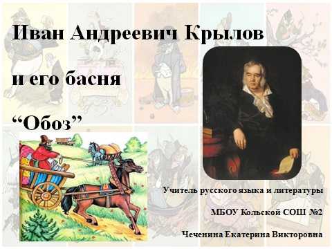 Басни крылова в сжатом пересказе