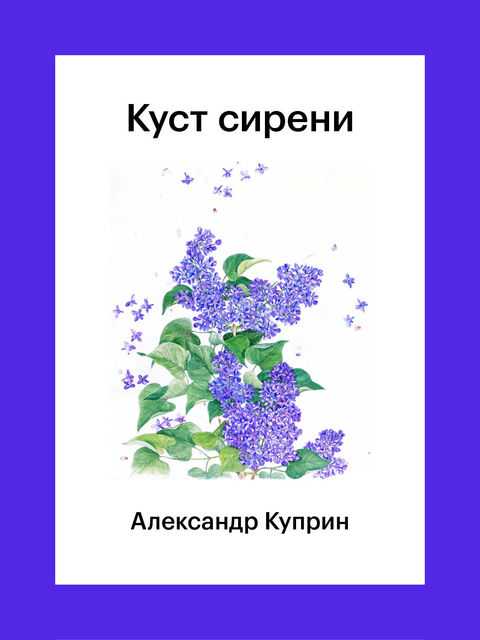 А.и. куприн «куст сирени» « книжная лавка