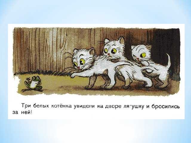 Три котенка сутеева с картинками