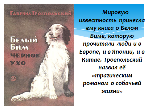 Краткое содержание повести «белый бим черное ухо» (гавриил троепольский)